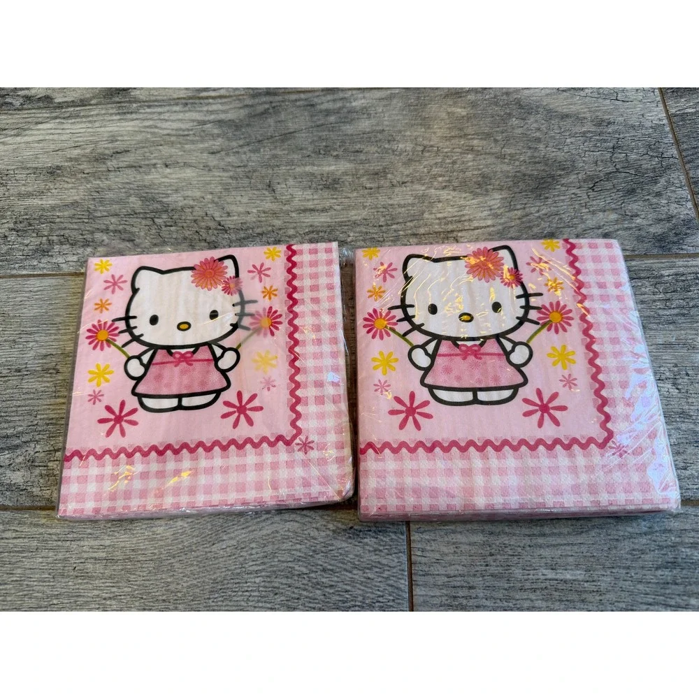 Hello Kitty Luncheon‎ Napkins Pink Y2K USA Birthday Party American Greetings